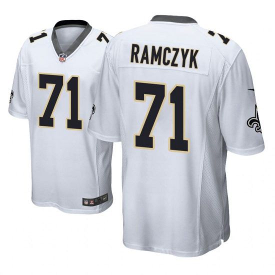 Men New Orleans Saints #71 Ryan Ramczyk Nike White Game NFL Jersey